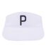 Embroidered Logo Golf Visor White Black Puma-4