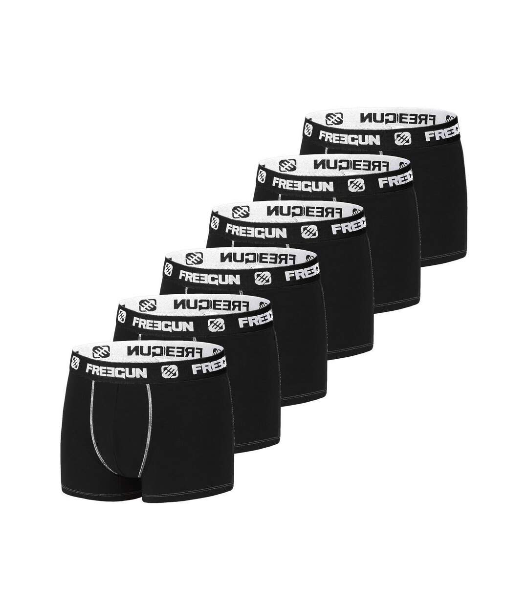 Lot de 6 boxers homme en Coton Freegun