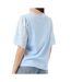 T-Shirt bleu femme yas sleeves-2
