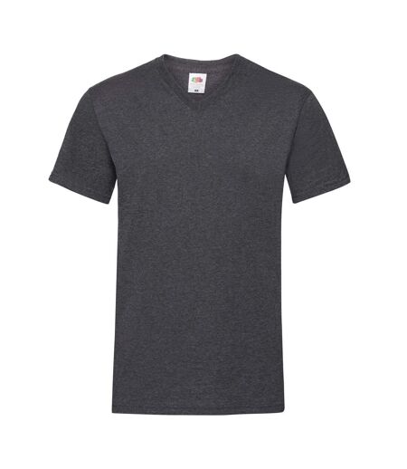 T-shirt Valueweight Homme Gris Foncé Chiné Fruit Of The Loom