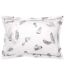Taie d'oreiller percale pur coton PLUMES-3