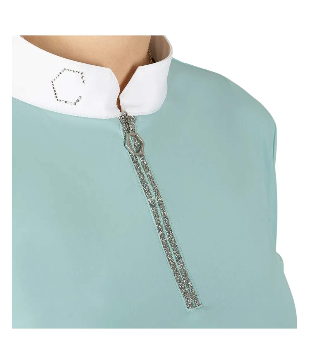 Chemise De Compétition Manches Longues Elrick Show Femme Bleu Glacier Coldstream-3