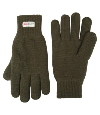 Gants homme taille unique vert kaki Mountain Warehouse