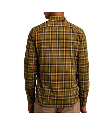 Chemise verte/orange homme timberland stretch