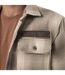 Sur Chemise homme en flanelle à carreaux doublée sherpa Heaven Vondutch-2