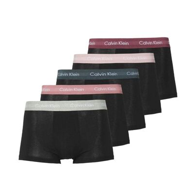 5x Boxers Noir Homme Calvin Klein Jeans Low Rise - L