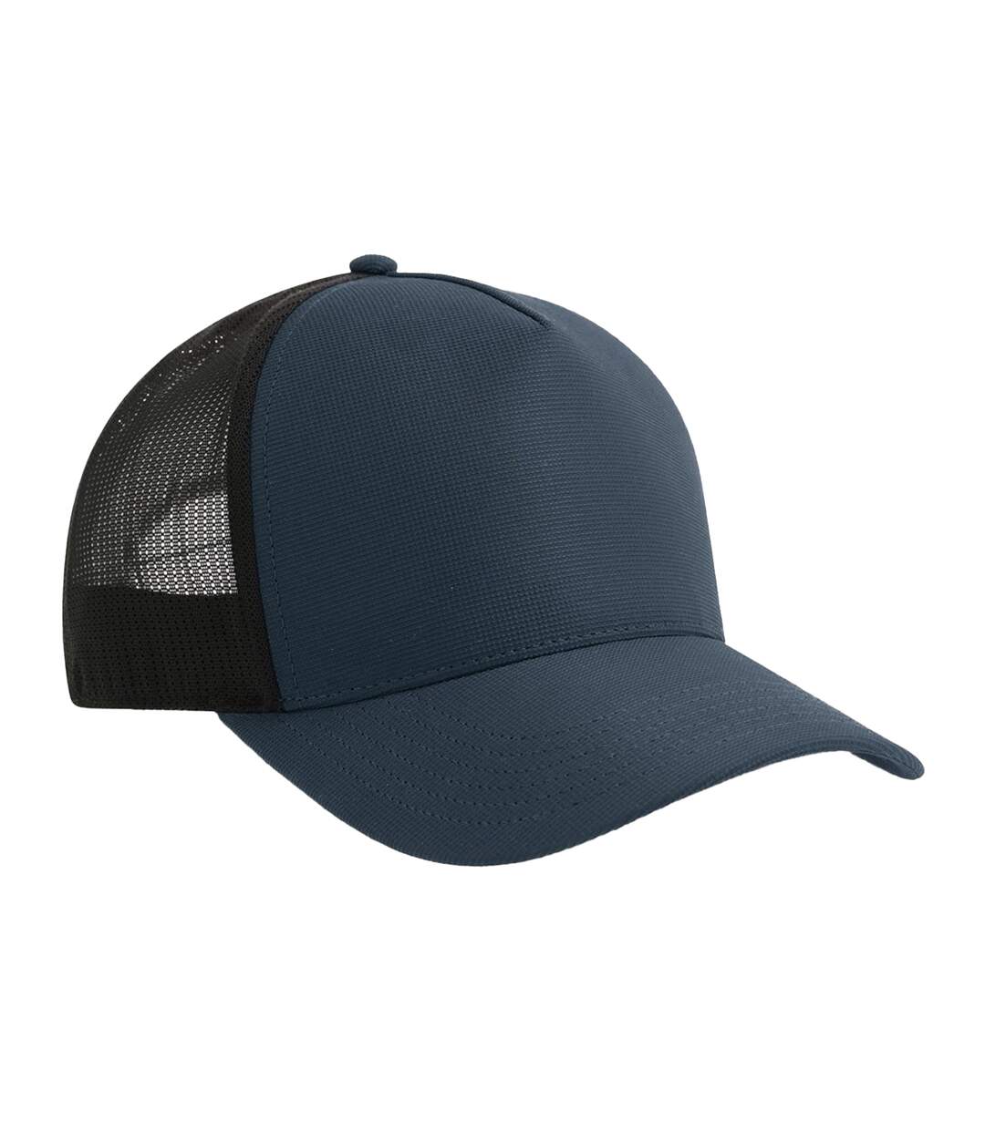 Casquette Trucker Motif/style 5 Panneaux Dempo Bleu Marine Noir Atlantis Headwear-2