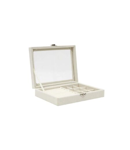 Boîte à Bijoux Feutrine 20cm Blanc