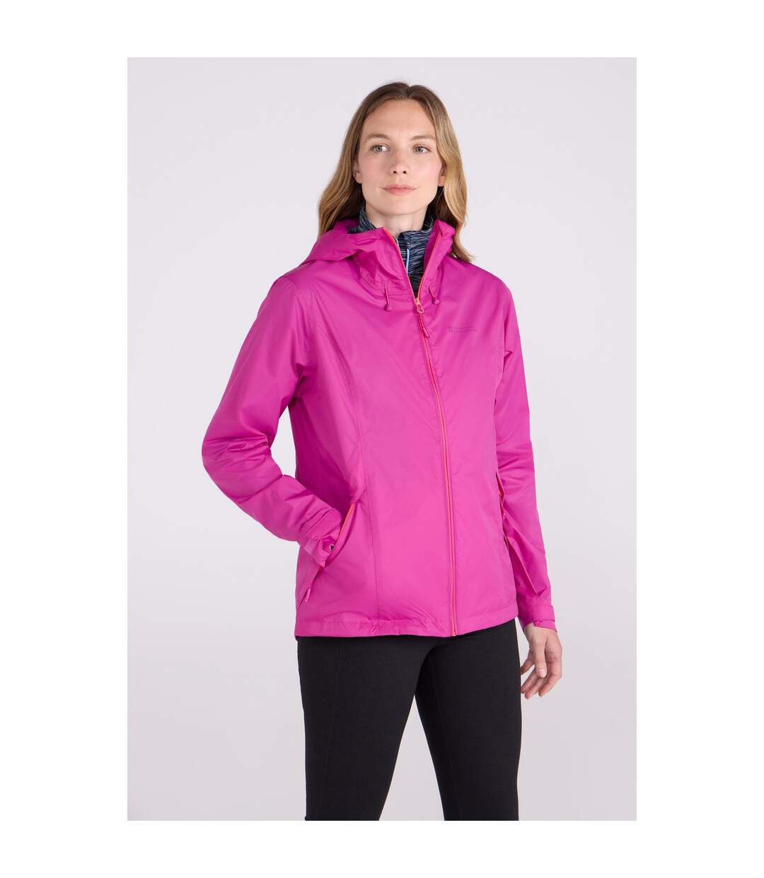Womens/ladies Swerve Packaway Waterproof Jacket Bright Pink Mountain Warehouse-1