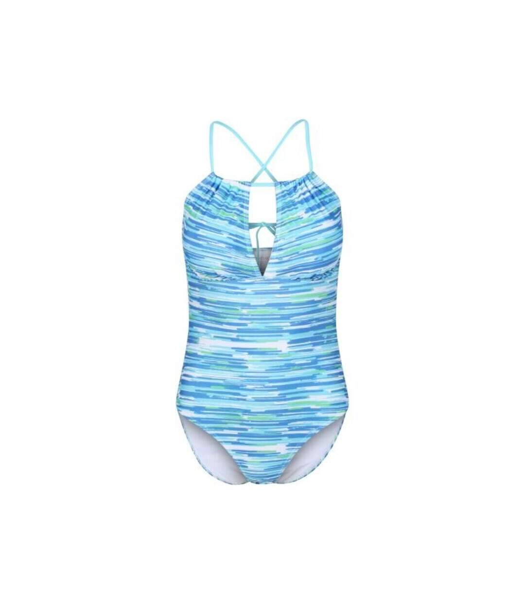 Womens/ladies halliday brush stroke one piece swimsuit seascape Regatta