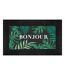 Tapis Relief Imprimé Vesta 45x75cm Noir & Vert-1