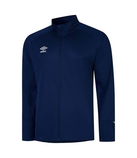 Umbro Mens Total Training Knitted Track Jacket (Navy/White) - UTUO1879
