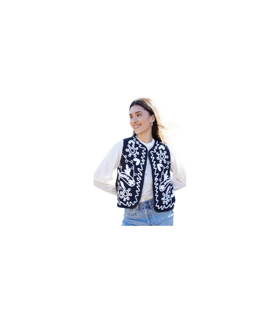 Womens/ladies Tulsi Regular Gilet Black Threadbare-1