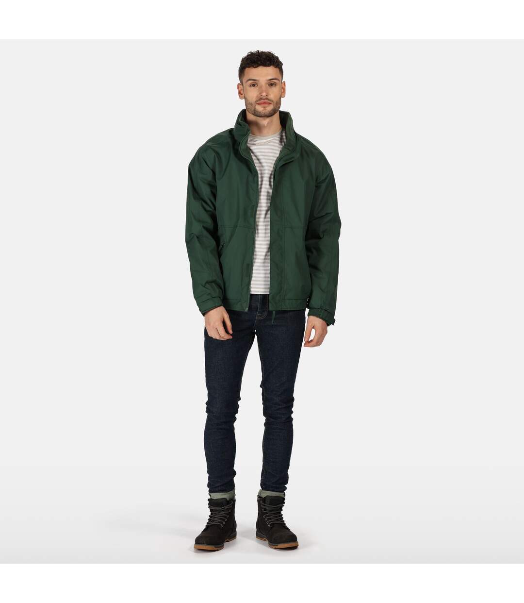 Dover Veste Coupe-vent Imperméable Homme Vert Foncé Regatta-4