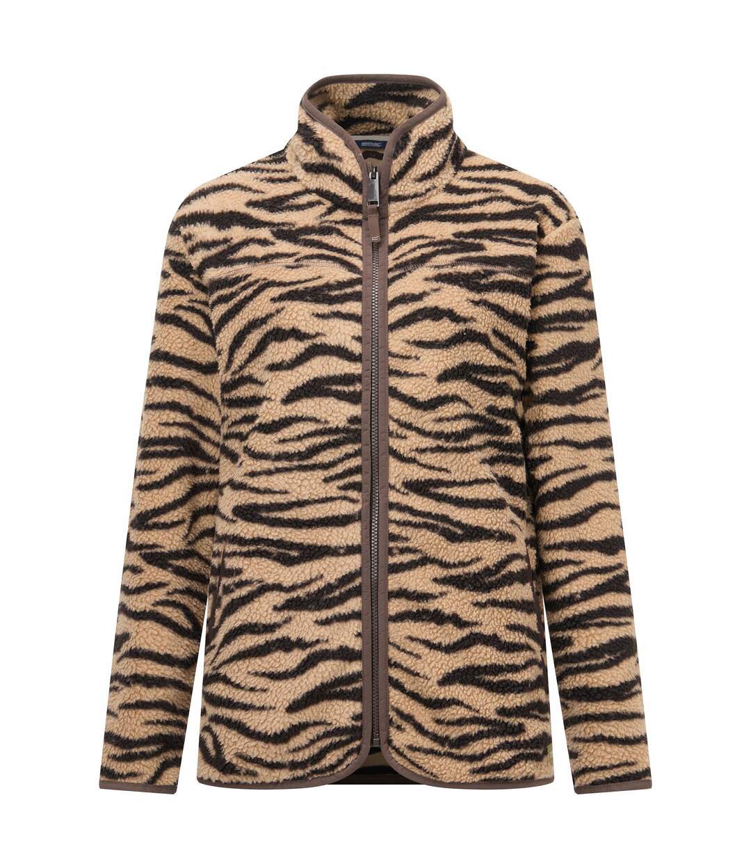Veste Polaire Motif/style Imprimé Zèbre Frankie Femme Beige Regatta-2