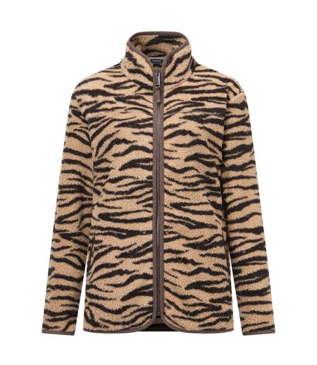 Veste Polaire Motif/style Imprimé Zèbre Frankie Femme Beige Regatta