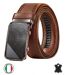 Ceinture homme cuir marron - Boucle automatique - Sophistication et confort-2