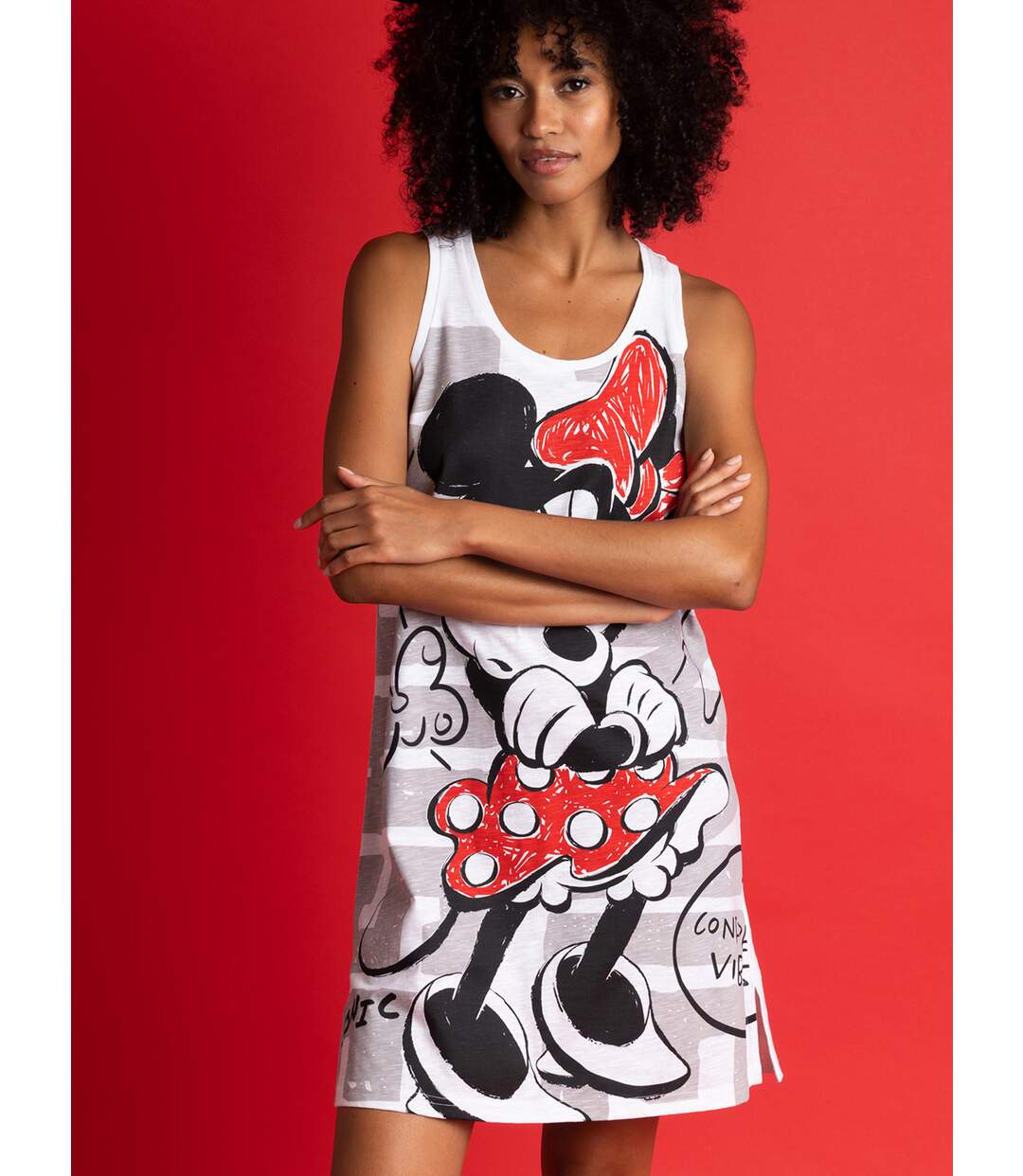 Chemise de nuit sans manches Stay True Disney Admas-4