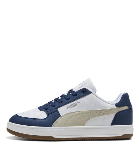 Mens Caven 2.0 Logo Trainers White Blue Gum Puma