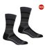 Pack of 2  Mens samaris 3 season socks  black/dark steel Regatta-1