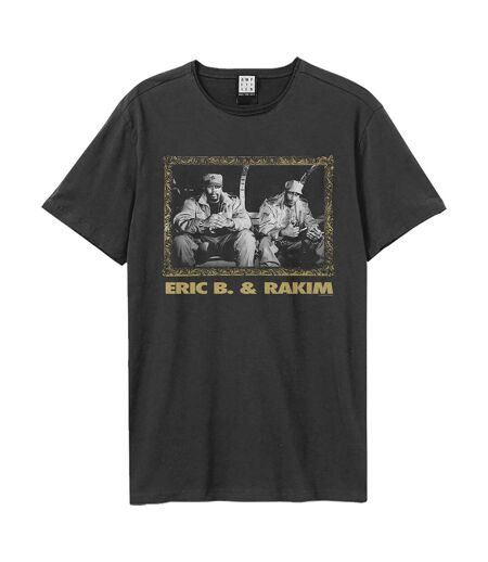Unisex Adult Group Frame Eric B. & Rakim T-shirt Charcoal Amplified