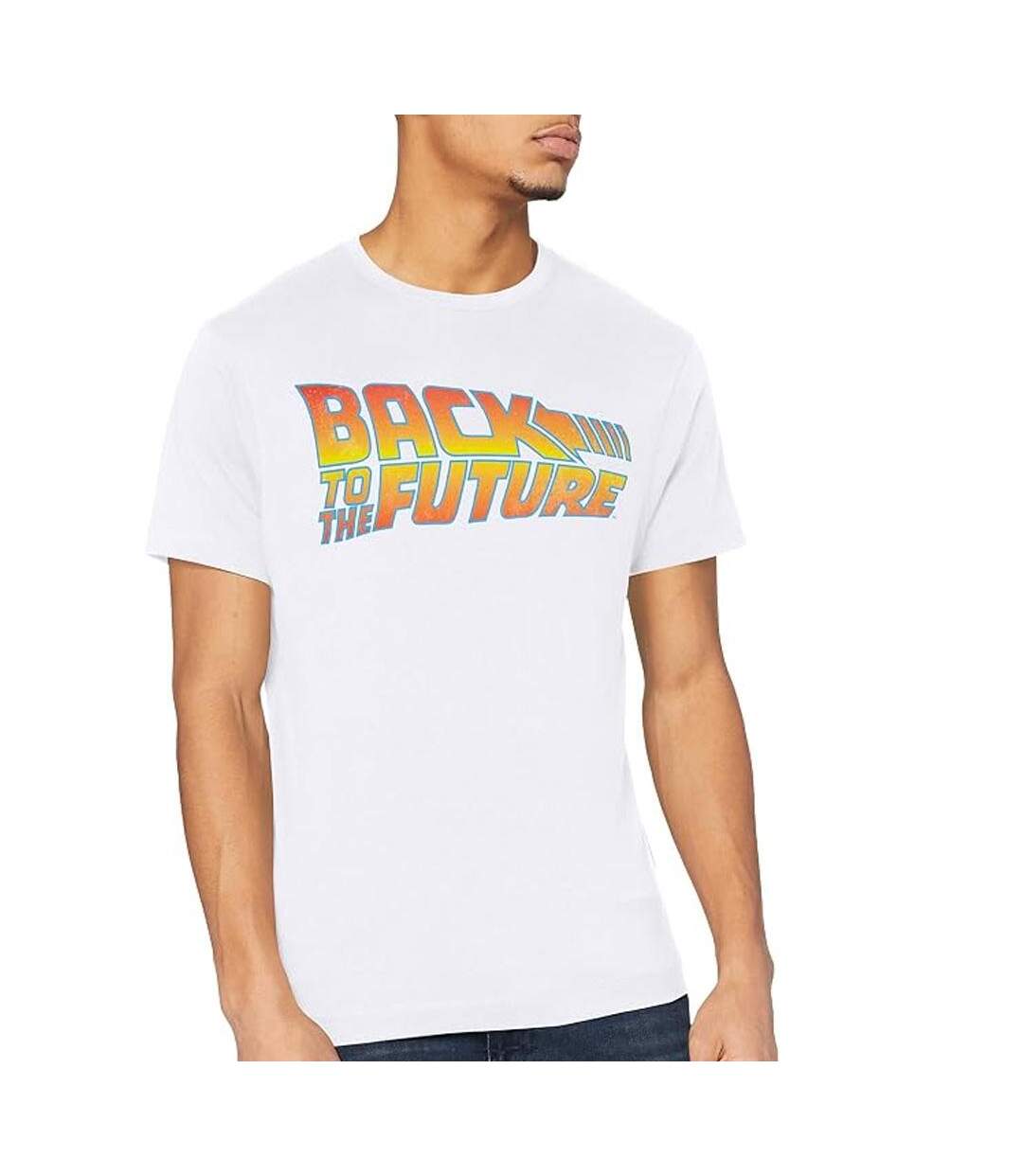T-Shirt blanc homme back to the future-1