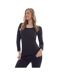 Pack Of 3  Womens/ladies Long-sleeved Thermal Top  Black Heatforce-3