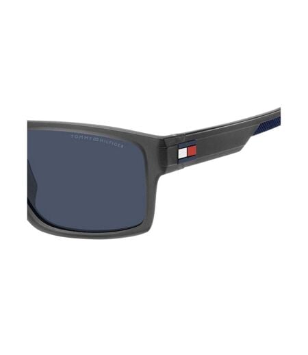 Lunettes De Soleil Motif/style Carré Homme Taille Unique Bleu Foncé Gris Tommy Hilfiger
