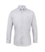 Premier Mens Signature Oxford Long Sleeve Work Shirt (Silver) - UTRW2816