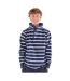 Sweat Motif/style Rayé Homme Bleu Mer Lazy Jacks-1