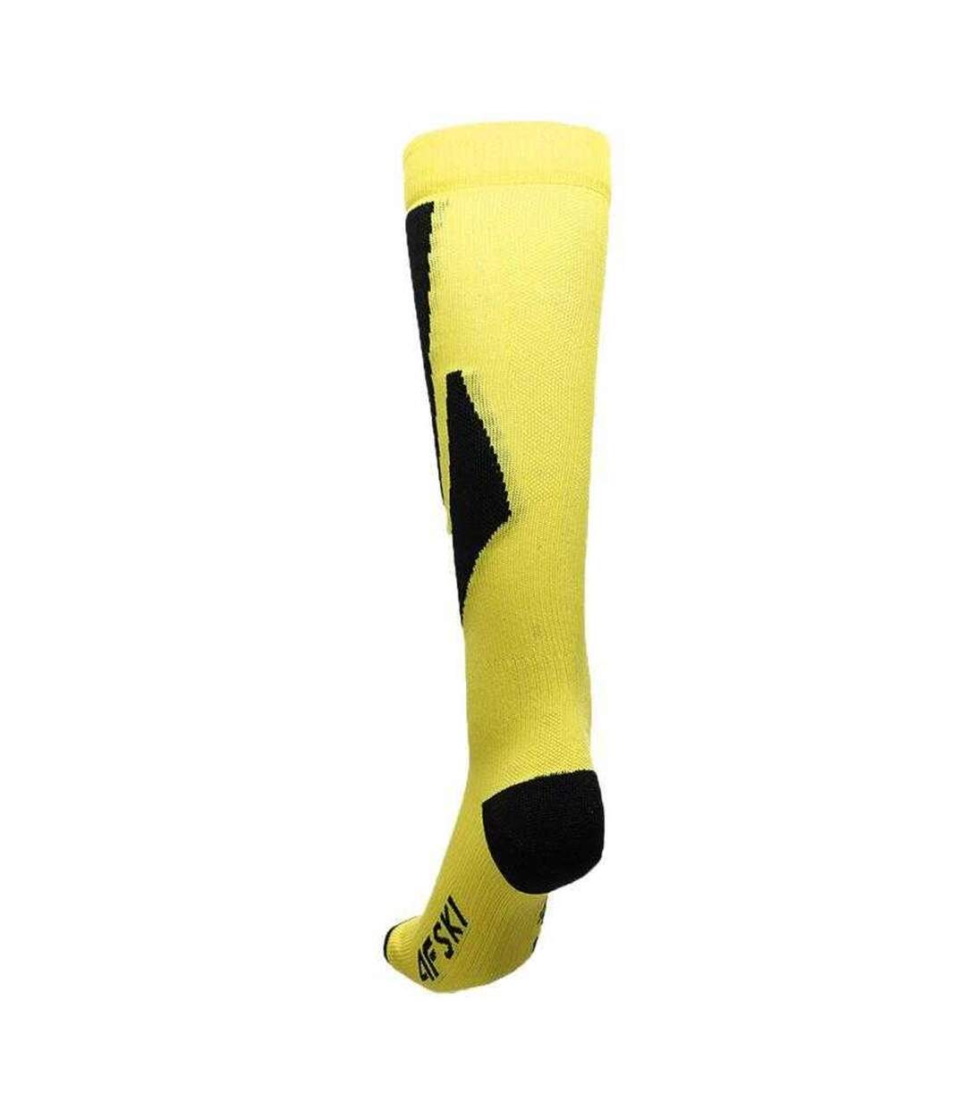 Chaussettes De Ski Waw23ufsom109 Homme Noir Jaune 4F-2