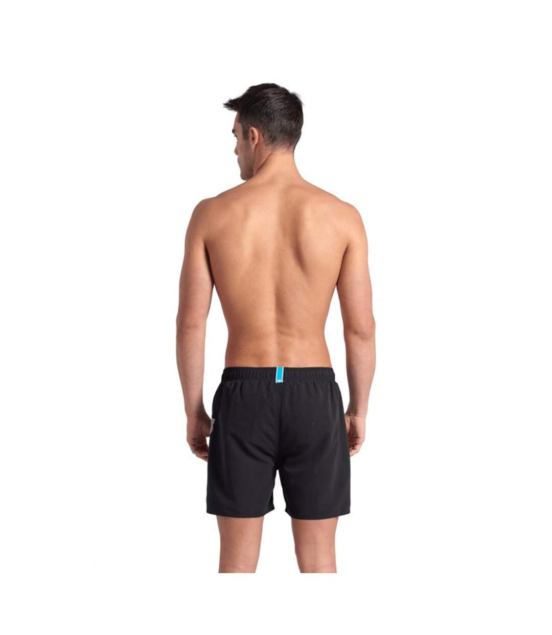 Mens Fundamental Swimming Trunks Black White Arena-2