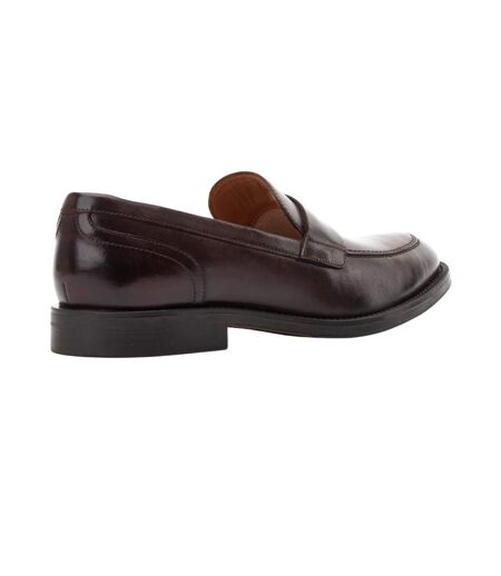 Mocassins kennedy homme marron foncé Base London