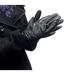 Ladies Fleece Lined Warm Leather Gloves with Bow-3
