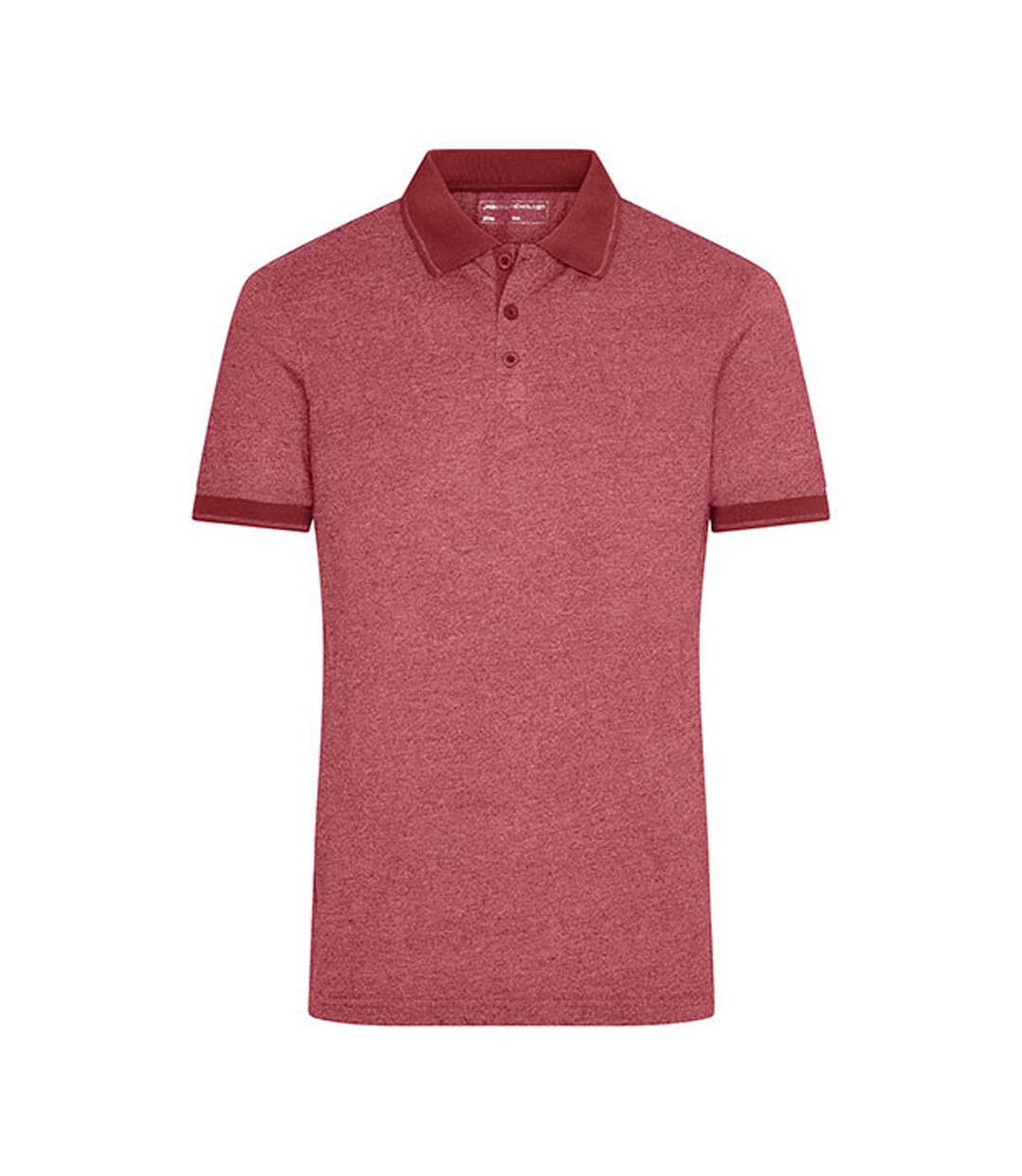 Polo Homme Bordeaux Chiné Bordeaux Chiné James And Nicholson-1