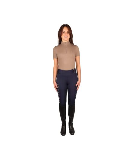 Womens/ladies Elevate Country Short-sleeved Base Layer Top Fossil Hy