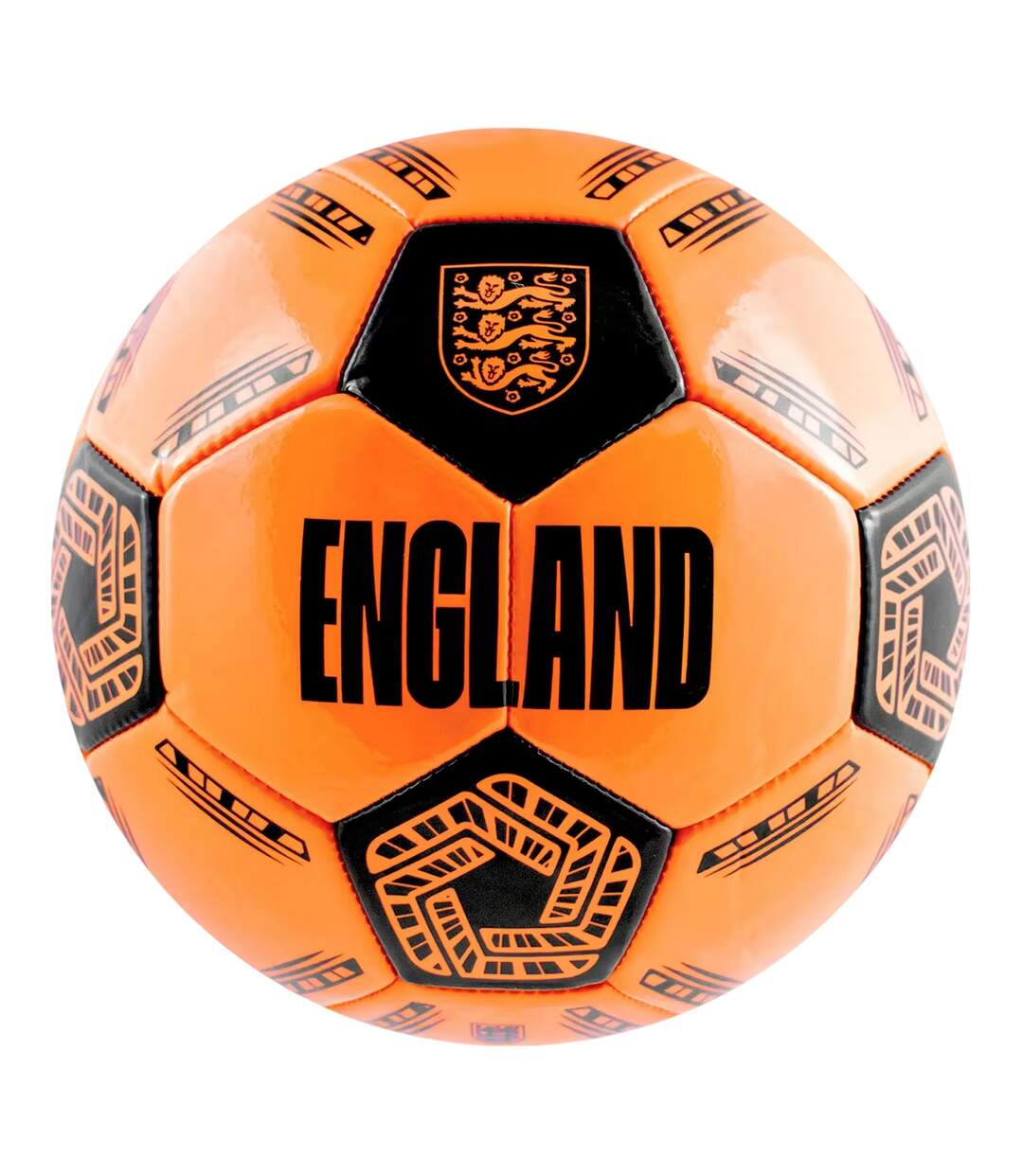 Light Up Football 5 Orange Black England FA-1
