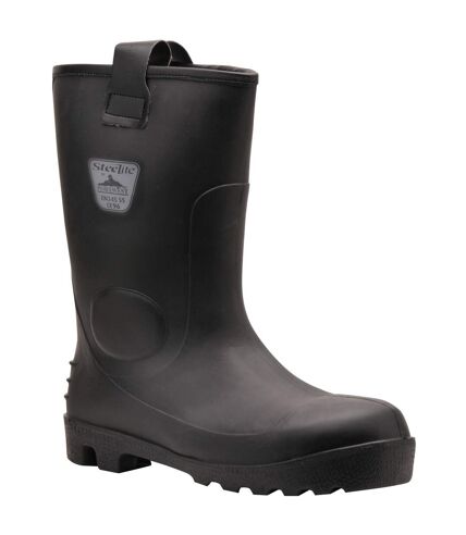 Portwest Mens Steelite Neptune Waterproof Safety Rigger Boots (Black) - UTRW4373