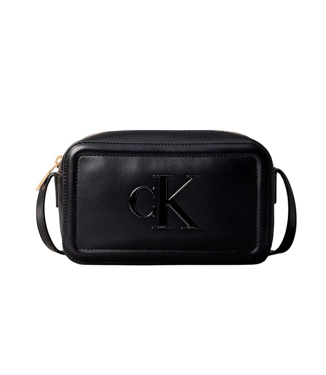 Sac à bandoulière noir femme calvin klein jeans bold camera-1