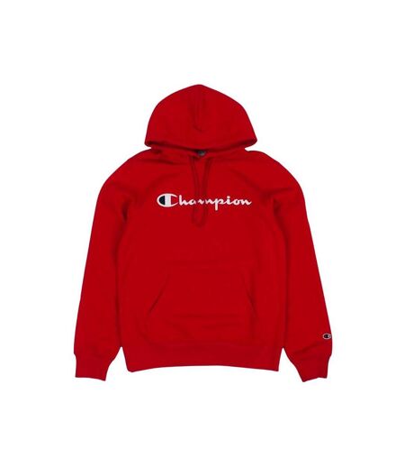 Sweat À Capuche Motif/style Texte Homme Rouge Champion