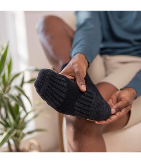 Diabetic Wool Walking Socks for Men | Extra Wide Cushioned Hiking Socks