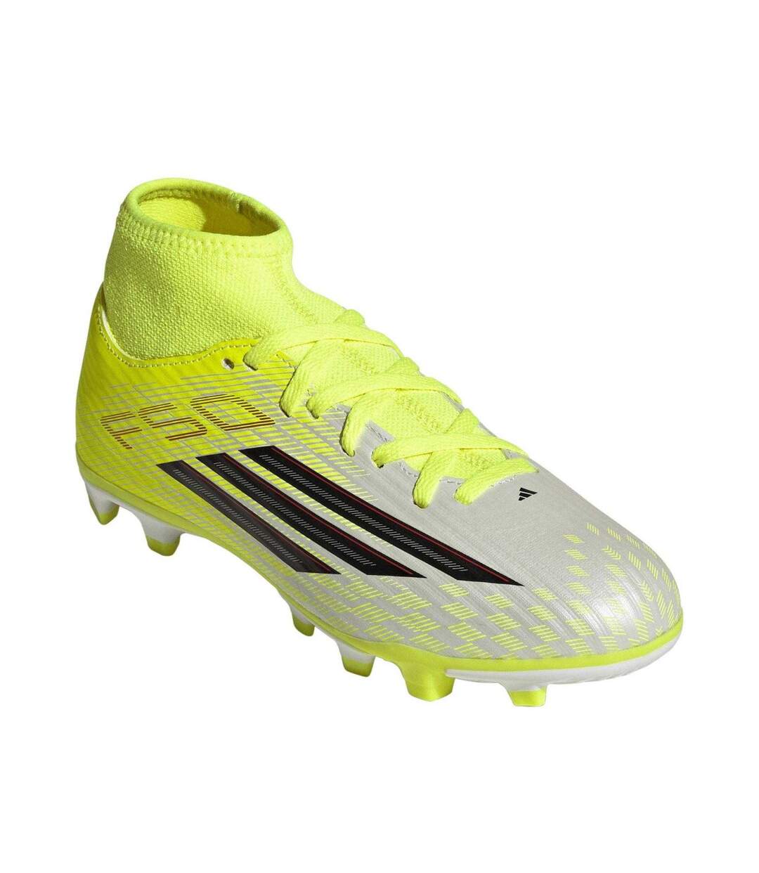 Childrens/kids F50 League Firm Ground Football Boots Solar Yellow Adidas-1