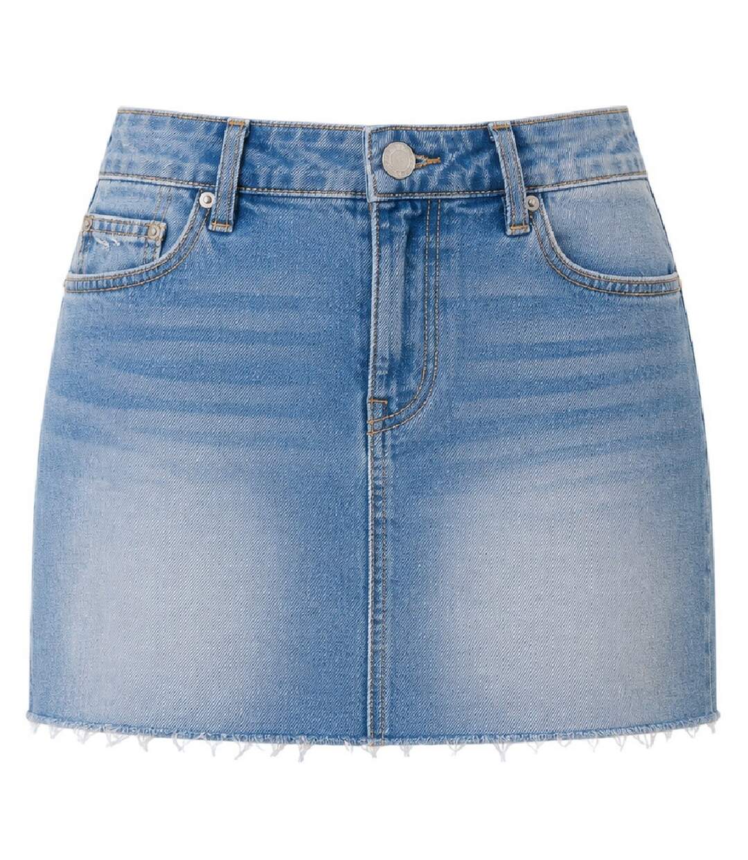 Mini Jupe Motif/style Uni Sadie Femme Doré Délavé True Religion-1