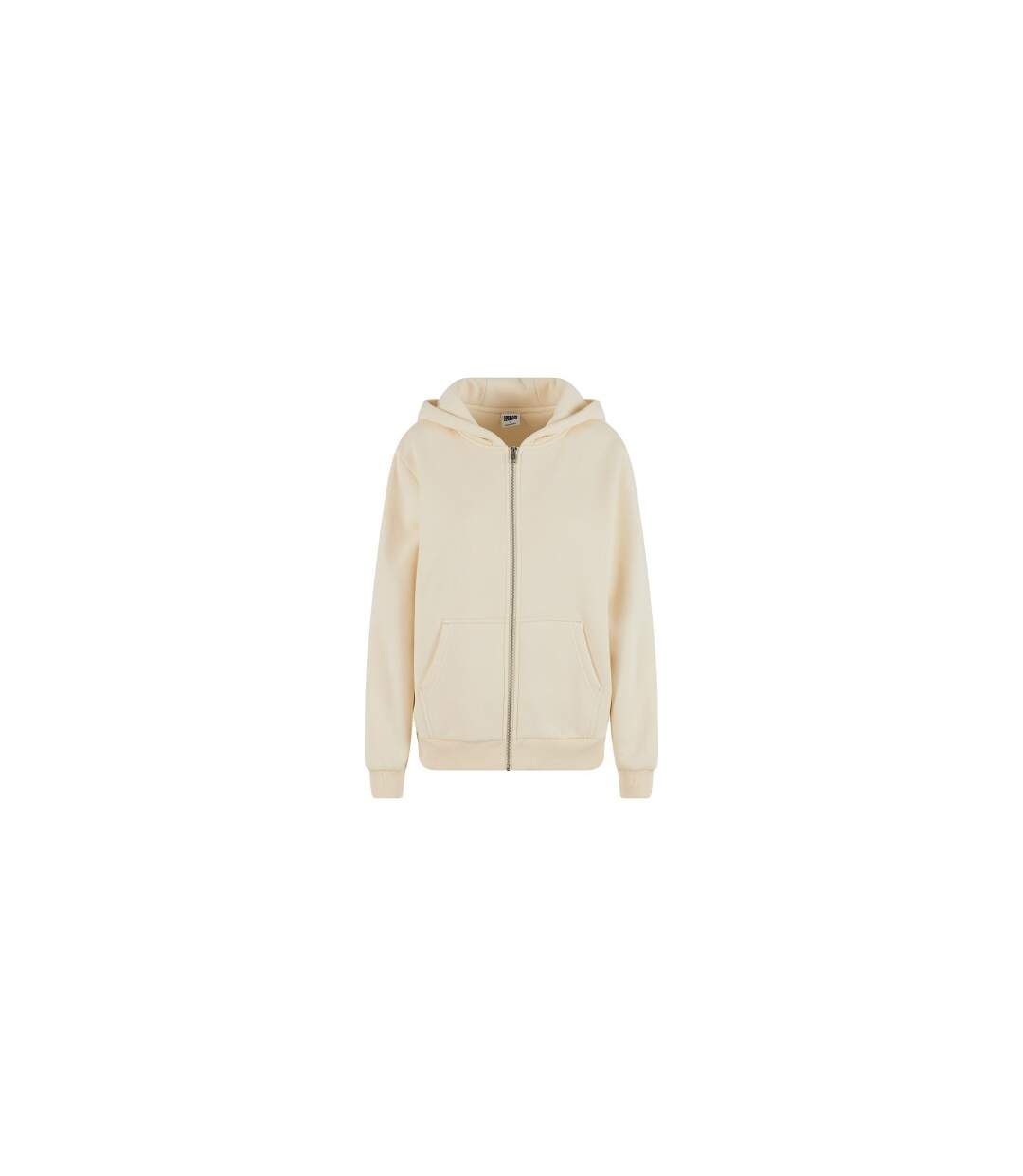 Sweat À Capuche Duveteux Femmes/ladies Sable Blanc Build Your Brand-2