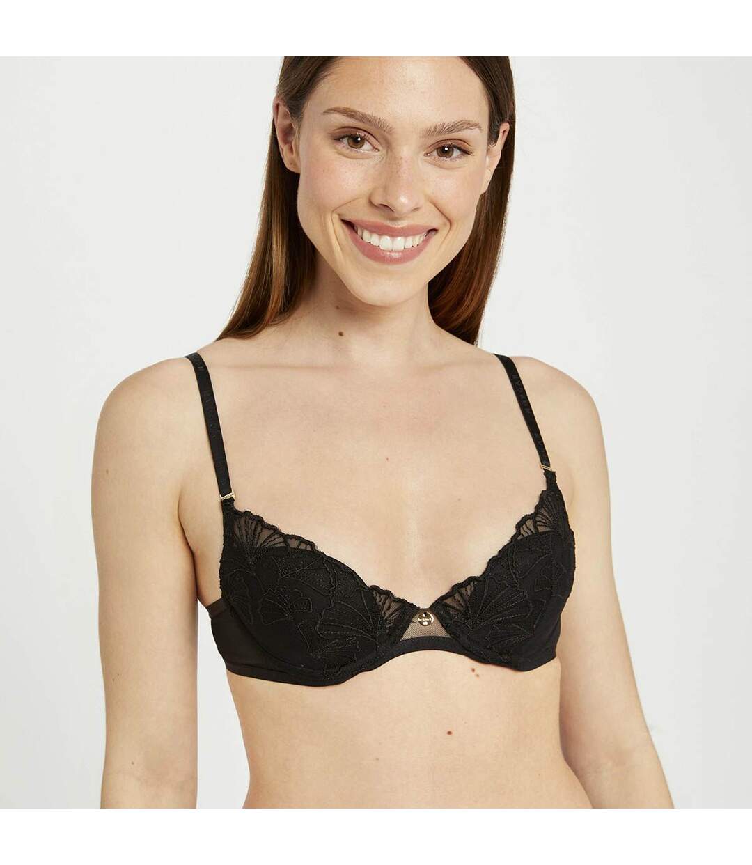 Soutien-gorge ampliforme coque moulée noir Maud