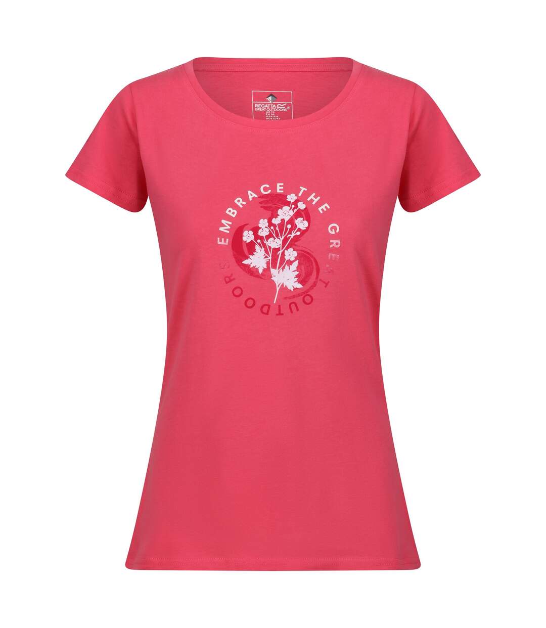 T-shirt breezed femme rose Regatta-1