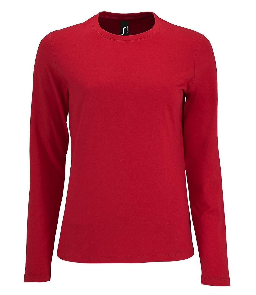 T-shirt manches longues pour femme - 02075 - rouge-1