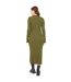 Robe Portefeuille Motif/style Mi-longue Femme Kaki Be You-2