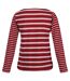 Regatta Womens/Ladies Farida Striped Long-Sleeved T-Shirt (Cabernet/Lilac Chalk) - UTRG8449