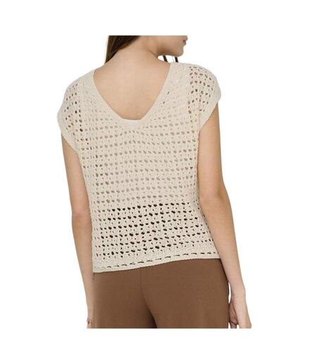 Pull beige femme jdy ellis reversible